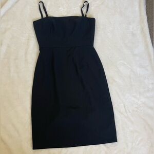 Black Halo Strappy Black Dress